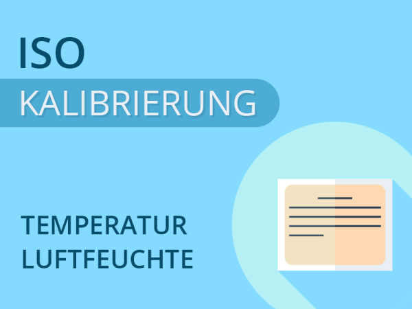 ISO calibration certificate temperature and humidity for Querx TH / THP