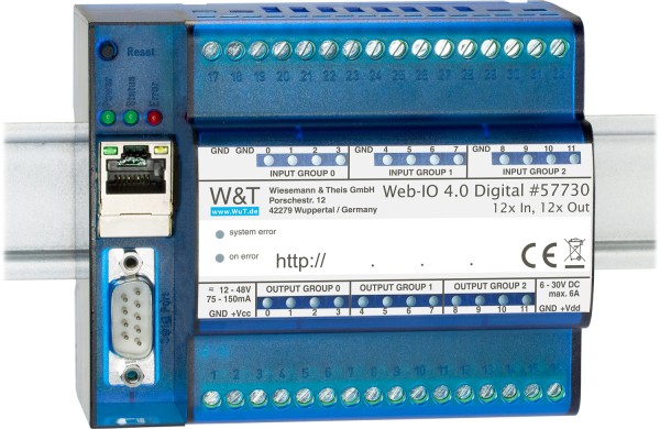 W&T - Web-IO 4.0 Digital, 12x In, 12x Out