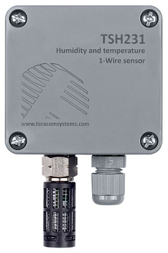 Wasserfester 1-Wire-Temperatur- und Feuchtesensor TSH231